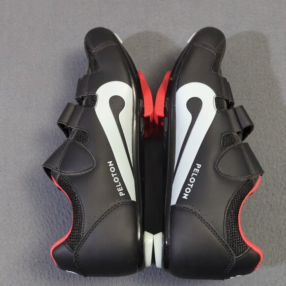 Peloton Cycling Shoes Unisex Size 43 Black Red Cleats - Picture 5 of 10